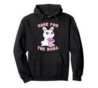 Hare For The Boba Tea Rabbit Kawaii Cute Funny Pullover Hoodie