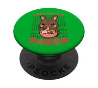 Hare For The Ramen Cute Bunny Noodle Lover Design PopSockets Adhesive PopGrip