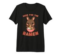 Hare for The Ramen Cute Bunny Noodle Lover Design Premium T-Shirt