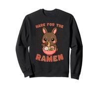 Hare For The Ramen Cute Bunny Noodle Lover Design Sweatshirt