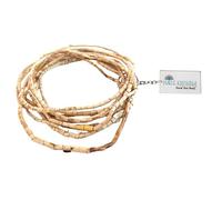 Hare Krishna Food For Soul 3 Round Tulsi Kanthi Mala for Men & Women,Tulsi Neck Mala Single Unit, 2, Cotton