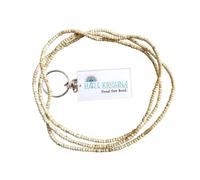 Hare Krishna Food For Soul 3 Round Tulsi Kanthi Mala-Unisex Adult Original Kanthi Mala-ISKCON Tulsi for Neck