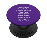 Hare Krishna Maha Mantra Sanskrit Kirtan Meditation Art PopSockets Adhesive PopGrip