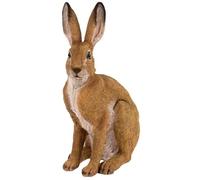 Hare Ornament Garden Home Realistic Resin Statue Frostproof Lifelike XL 40cm