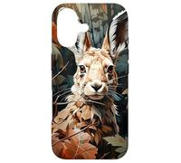 Hare Palm Leaves Camouflage Illustration Graphic Case for iPhone 17