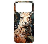 Hare Palm Leaves Camouflage Illustration Graphic Case for iPhone 17 Pro Max