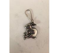 Hare R159 English Pewter Emblem on a Zip Puller
