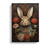 Hare Renaissance Art Canvas Wall Art Print 30x20 Inch