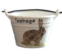Hare Teabag Tidy Bucket Shaped Teabag Tidy Small