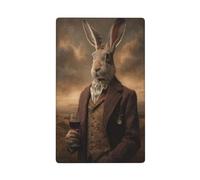Hare Wearing A Victorian Tweed Suit Single Toggle Blank Wall Plate Light Switch Cover Decorative 1 Gang for Kitchen Room Bathroom Size 11.4x7cm