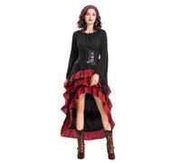 Harekoiw Halloween Costumes for Women's Renaissance Gypsy Dress with Bell | Halloween Costumes for Women's Renaissance Gypsy Dress with Bell