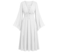 Harekoiw Halloween Costumes for Women's Renaissance Gypsy Dress with Bell | Halloween Costumes for Women's Renaissance Gypsy Dress with Bell