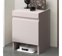 HARELA Robot Vacuum Stand Cabinet, Hidden Entryway or Living Room Cabinet, Sweeping Cleaner Rack for Living Room, Dining Room,Kitchen, Home Office, Easy to Change Water(Gray)