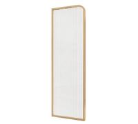 HARELA Urinal Partition Wall Divider Translucent Glass Panels, Bathroom Partition Toilet Privacy Screen Tempered Glass Panel, Room Dividers Decorative Separation Wall Divider(Color:Brushed titanium)