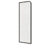 HARELA Urinal Partition Wall Divider Translucent Glass Panels, Bathroom Partition Toilet Privacy Screen Tempered Glass Panel, Room Dividers Decorative Separation Wall Divider(Color:Matte black)