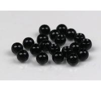 Hareline 20 x TUNGSTEN beads - 2.0mm - 5/64" (0,05g) - BLACK - for fly tying