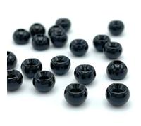 Hareline 20 x TUNGSTEN beads - 2.8mm - 7/64" (0,14g) - BLACK - for fly tying