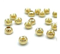 Hareline 20 x TUNGSTEN beads - 2.8mm - 7/64" (0,14g) - GOLD - for fly tying
