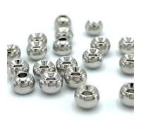 Hareline 20 x TUNGSTEN beads - 2.8mm - 7/64" (0,14g) - NICKEL - for fly tying
