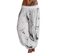 Harem Aladin Flower Ali Baba Baggy Trousers, Yoga Trousers, Aladdin Trousers, Baggy Harem Style with Elastic Waistband, Trousers with Many Patterns, Leisure Trousers, Harem Trousers, Printed Baggy