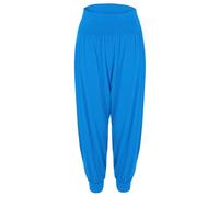 Harem Pants Alibaba Trousers for Women UK Breathable Fabric Awesome Colors Genie Pants (UK, Numeric, 16, Regular, Regular, Turquoise)