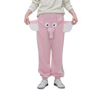 Harem Trousers Boys Elephant Pyjama Bottoms for Kids Boys Girls Cute Animal Trousers Funny Cartoon Elephant Large Nose Ears Trunk Pyjama Bottoms Autumn Lightweight Thin Trousers Boy, PK2, 10-14 Jahre