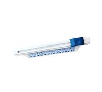 Harewtwy 1 PCS 30-Hole Loose-Leaf Punch Home Hand Push Toroidal Coil Blue & White Metal+Plastic for A4 B5 A5 Office Bill Punching Machine
