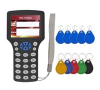 Harewtwy 10 Frequency RFID NFC Smart Card Reader Writer Duplicator +5XCUID/UID Keychain 125K 13.56MHz RFID Copier Key Replicator