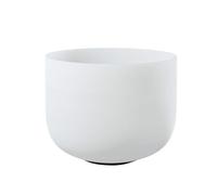 Harewtwy 10 Inch Frosted Quartz Crystal Singing Bowls 432hz Note for Sound Healing with Striking Rods and Washers