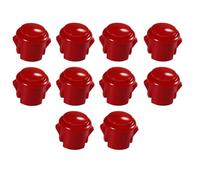Harewtwy 10 Pcs Buttons 30Mm Responsive Buttons for Gaming Enthusiasts Red