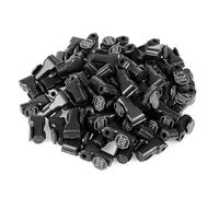 Harewtwy 100Pcs Portable Plastic Peg Hook Stop Lock Anti-Theft Locks Pegboard Safety Display Hook Lock Black