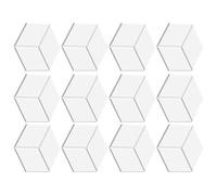 Harewtwy 12Pack Acoustic Panels with Self-Adhesive, 12x10.2x0.4Inch Sound Proof Foam Panels, Sound Absorbing Tile for Walls White