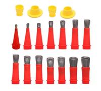 Harewtwy 18Pcs Stainless Steel Caulk Nozzle Applicator Caulking Finisher Glue Silicone Sealant Finishing Tool Kitchen Bathroom