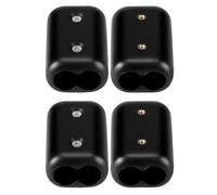 Harewtwy 4Pcs Plastic Cord Connector 1/2" Reusable Double Rope Clamps for 9-10mm Nylon or Braided Cord