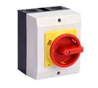 Harewtwy 4pole 25A 440V Electric IP65 UK Isolator Switch Waterproof Switch on Off Disconnecting Switches