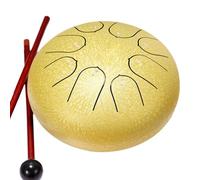 Harewtwy 6 Inch 8 Tone Rain Drum Outdoor Chakra Drum Garden Instrument Rain Drum Ethereal Drum D