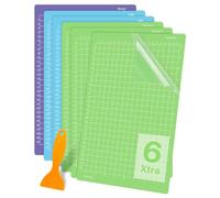 Harewtwy 6PCS Cutting Mat 8.5x12in for- Xtra 6 Pack Reusable Sticky (Light, Standard, Strong) Grip Cricket Cut Mats