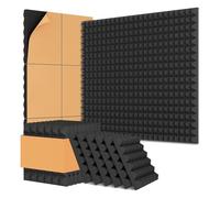Harewtwy 8 Pack Acoustic Foam Panels,12x12x2 Inches Sound Proof Foam Panels for Walls, Sound Panels with Self-Adhesive