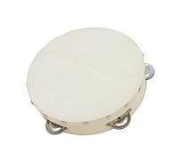 Harewtwy 8inch Hand-Operated Bell Drums Orff Percussion Instruments Children's Dance Teaching Aids Hand Clapping Drums