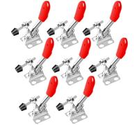 Harewtwy 8Pcs Toggle Clamp Adjustable Quick Release Toggle Latch Hold Down Clamp, 60 Lbs Stainless Steel Horizontal Clamps