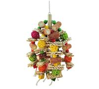 Harewtwy Bird Toys Kit Exciting Chewing Fun for Parakeets, Cockatiels, Medium-Sized Parrot Corn Cob Exercise the Beak