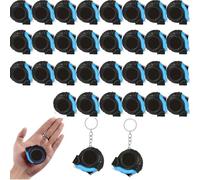 Harewtwy Bulk Pocket Measurement Tape 30 Pack Mini Retractable Tape Measure Keychains, Easy Read 3 Feet
