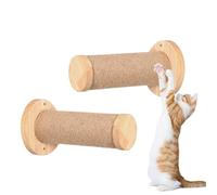Harewtwy Cat Climbing Wall 2pcs Wooden Stable and Safe Scratching Post Ladder Indoor Kitten Wall Shelf Wall-Mounted Pet Supplies
