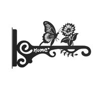 Harewtwy Decorative Butterfly Design 10 Inch Metal Plant Hooks-Wall Hangers for Indoor& Outdoor Use-Hanging Brackets 1Pcs