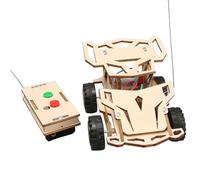 Harewtwy DIY Remote Control Four Wheel Drive Racing Elementary School Students Educational Fun Material Package