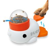 Harewtwy Dog Slow Feeder Puzzle Toy, Interactive Duck Shaped Puppies Treat Feeding Food Dispenser Stimulation Toy for Cats Dogs
