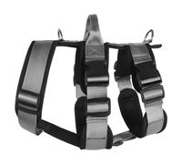 Harewtwy Explosionproof Big Dogs Harness with Handle Fine Workmanship Adjustable Pet Chest Straps for Large Dog, Grey, L