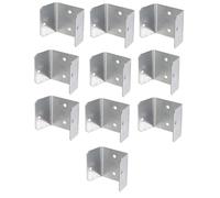 Harewtwy Fence Panel Clips Trellis Secure Fence or RefixPanel Galvanised Fencing Clips Anti Rattling Fence Panels (Pack of 10) 32mm