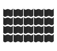 Harewtwy Garden Lawn Edging - 20 Pack Landscape Border Flexible Interlocking Edging Plastic Fence DIY Decorative