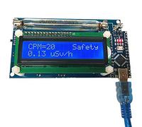 Harewtwy Geiger Counter Kit Module Nuclear Radiation Detector with Display Radiation Dosimeter Electromagnetic Radiation Detector